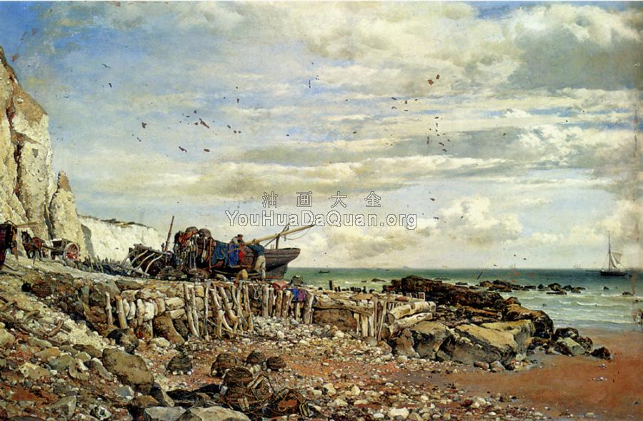 The Undercliff At Bonchurch Isle Of Wight - 爱德华·威廉·库克